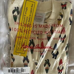 Hanna Andersson Cream Gnome Pajama Set NWT 2T